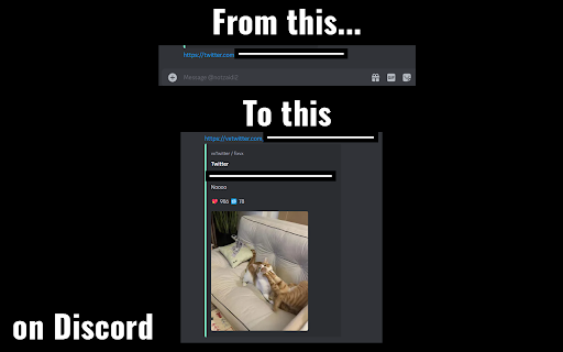 Fixvx URL Modifier  from Chrome web store to be run with OffiDocs Chromium online