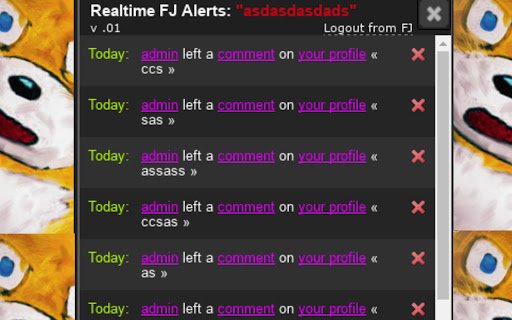 FJ Alerts  from Chrome web store to be run with OffiDocs Chromium online