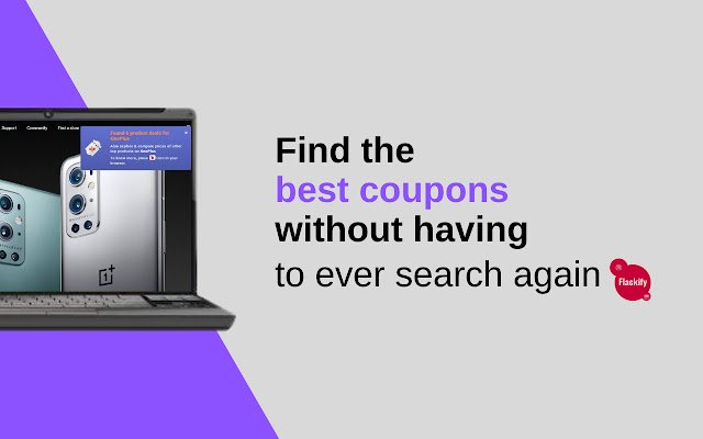 Kupon dan Penawaran Otomatis Flackify dari toko web Chrome untuk dijalankan dengan Chromium OffiDocs online