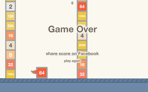 Flappy 2048  from Chrome web store to be run with OffiDocs Chromium online