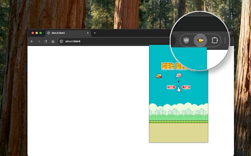 FlappyBird  from Chrome web store to be run with OffiDocs Chromium online