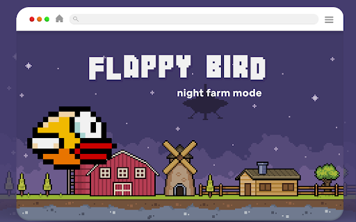 Flappy Bird (Night Farm Mode)  from Chrome web store to be run with OffiDocs Chromium online