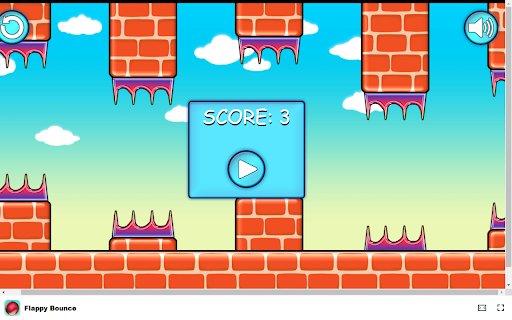 Flappy Bounce Game Tap to Soar Through Challenging Spike Pillars!  from Chrome web store to be run with OffiDocs Chromium online
