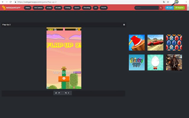 Flap Up 2  from Chrome web store to be run with OffiDocs Chromium online