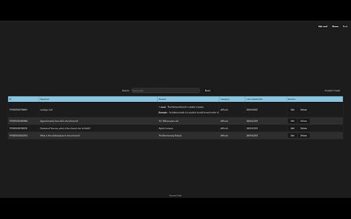 Flashcards  from Chrome web store to be run with OffiDocs Chromium online