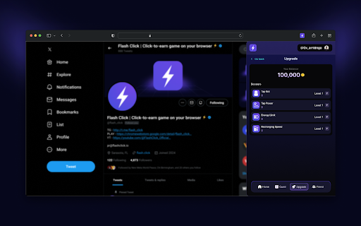 Flash Click from Chrome web store to be run with OffiDocs Chromium online Flash Click from Chrome web store to be run with OffiDocs Chromium online