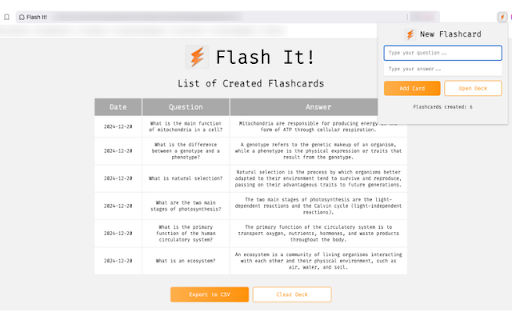 Flash It! from Chrome web store to be run with OffiDocs Chromium online Flash It! from Chrome web store to be run with OffiDocs Chromium online