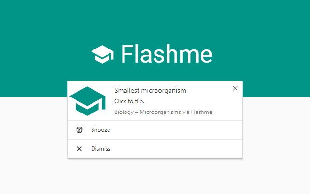 Flashme  from Chrome web store to be run with OffiDocs Chromium online