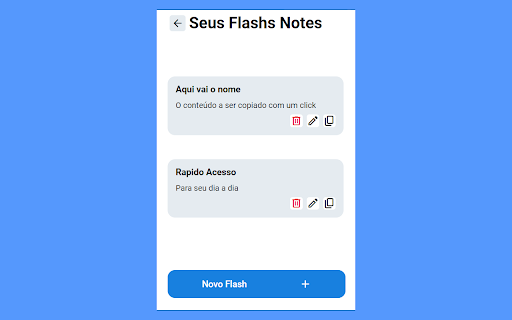 Flash Notes  from Chrome web store to be run with OffiDocs Chromium online
