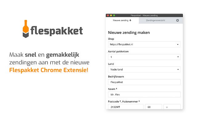 Flespakket จาก Chrome เว็บสโตร์ที่จะทำงานร่วมกับ OffiDocs Chromium ออนไลน์