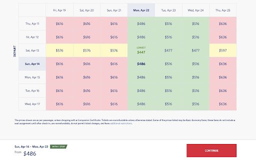 FlexiFare Scout: Delta Deals Finder  from Chrome web store to be run with OffiDocs Chromium online