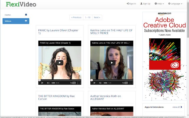 Flexi Video  from Chrome web store to be run with OffiDocs Chromium online