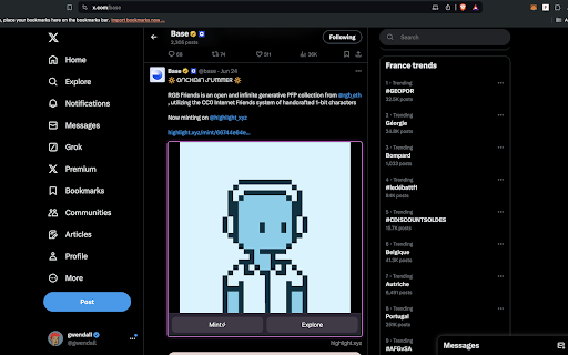 Flinks  from Chrome web store to be run with OffiDocs Chromium online