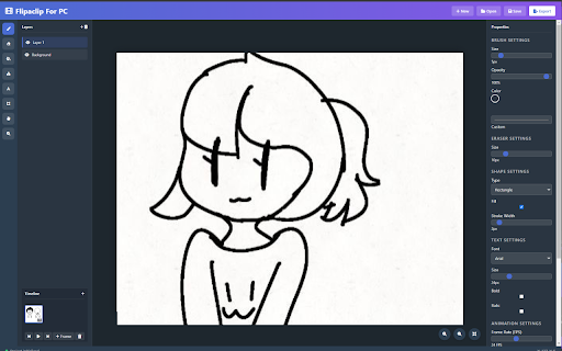 FlipaCreate: Flipaclip For PC from Chrome web store to be run with OffiDocs Chromium online FlipaCreate: Flipaclip For PC from Chrome web store to be run with OffiDocs Chromium online