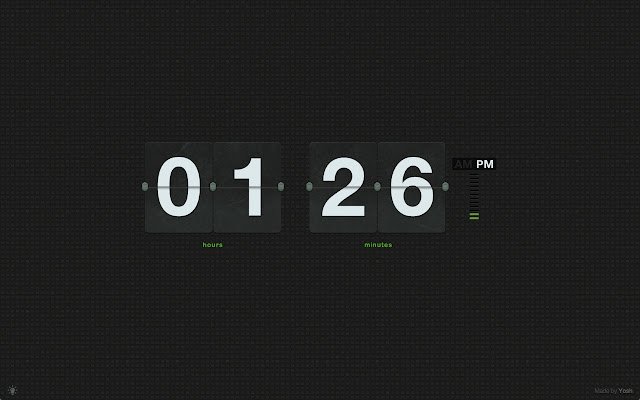 Flip Clock  from Chrome web store to be run with OffiDocs Chromium online