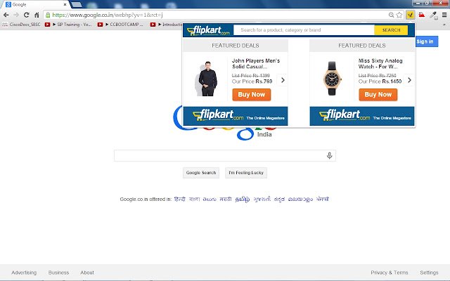 Flipkart Search and Offers de Chrome web store se ejecutará con OffiDocs Chromium en línea
