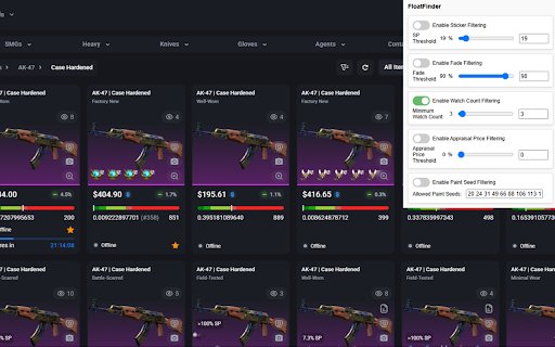 FloatFinder  from Chrome web store to be run with OffiDocs Chromium online