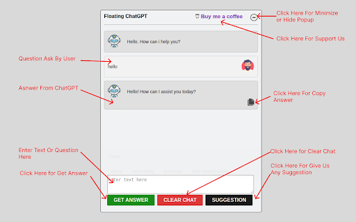 Floating ChatGPT  from Chrome web store to be run with OffiDocs Chromium online