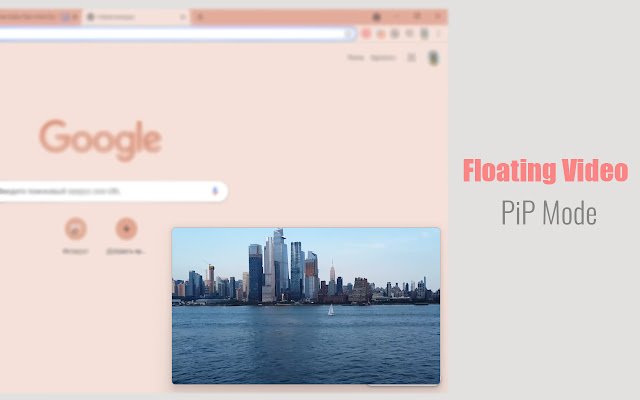 Lumulutang na Video PiP Mode mula sa Chrome web store na tatakbo sa OffiDocs Chromium online