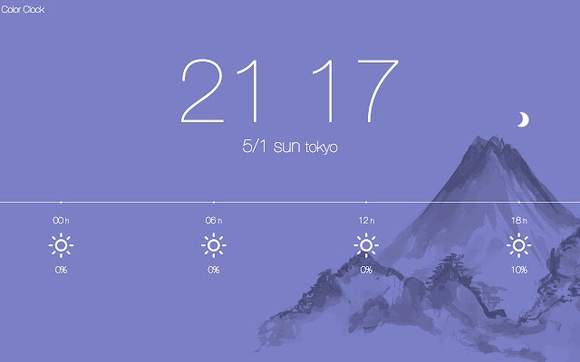 Floaty Color Clock  from Chrome web store to be run with OffiDocs Chromium online