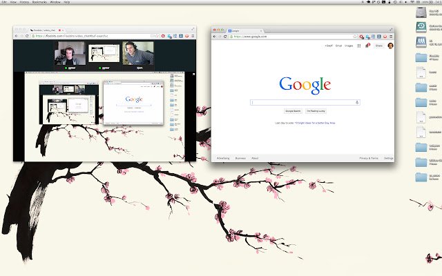 Floobits Screen Sharing de la tienda web de Chrome se ejecutará con OffiDocs Chromium en línea