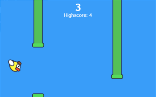 Floppy Bird  from Chrome web store to be run with OffiDocs Chromium online