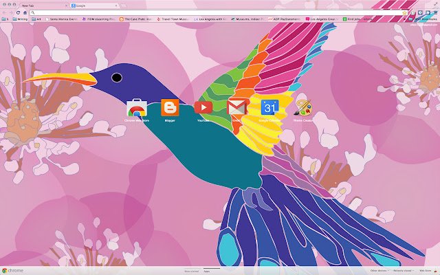 Floraler Kolibri aus dem Chrome-Webshop, der mit OffiDocs Chromium online ausgeführt werden soll