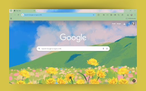 Floral Meadow Theme  from Chrome web store to be run with OffiDocs Chromium online