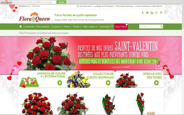 FloraQueen (FR) מחנות האינטרנט של Chrome תופעל עם OffiDocs Chromium באינטרנט