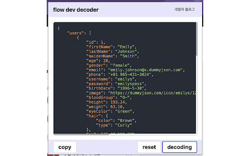 flow dev decoder  from Chrome web store to be run with OffiDocs Chromium online