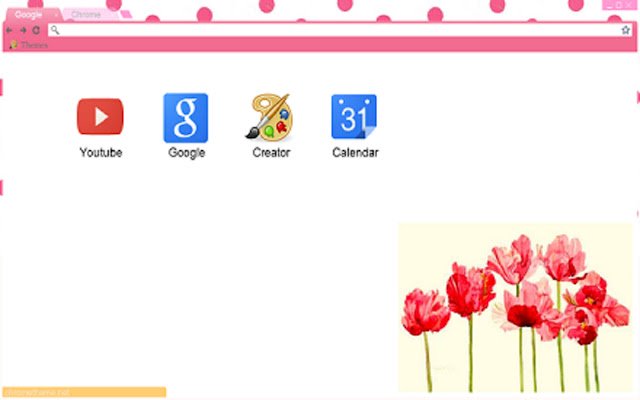 Flower Dot Theme  from Chrome web store to be run with OffiDocs Chromium online
