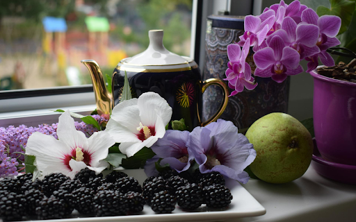 Flowers and Fruits  from Chrome web store to be run with OffiDocs Chromium online