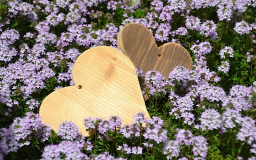 Flowers and hearts  from Chrome web store to be run with OffiDocs Chromium online