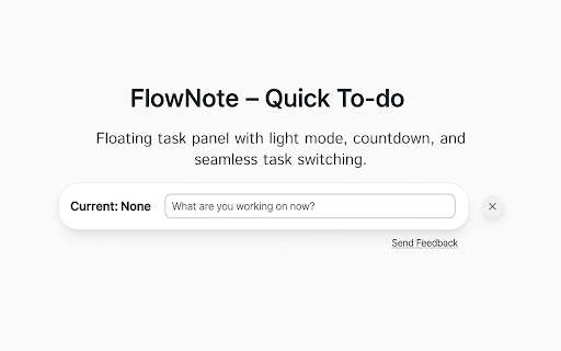 FlowNote – Quick To do  from Chrome web store to be run with OffiDocs Chromium online