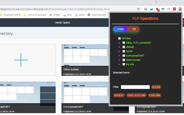FLP Operations Tool  from Chrome web store to be run with OffiDocs Chromium online