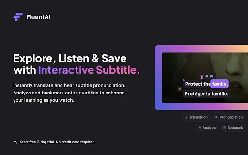 FluentAI: Dual Subtitles for Netflix  more  from Chrome web store to be run with OffiDocs Chromium online