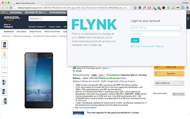 Flynk  from Chrome web store to be run with OffiDocs Chromium online