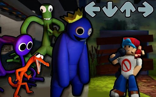 FNF vs Rainbow Friends  from Chrome web store to be run with OffiDocs Chromium online