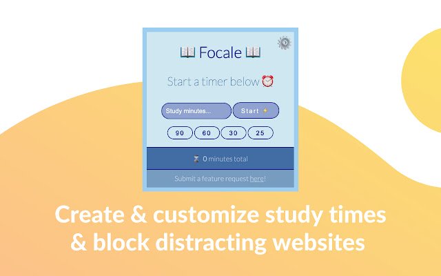 OffiDocs Chromium ile çevrimiçi olarak çalıştırılacak Chrome web mağazasından Focale Study Pal