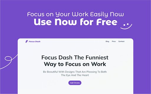 Focus Dash  from Chrome web store to be run with OffiDocs Chromium online