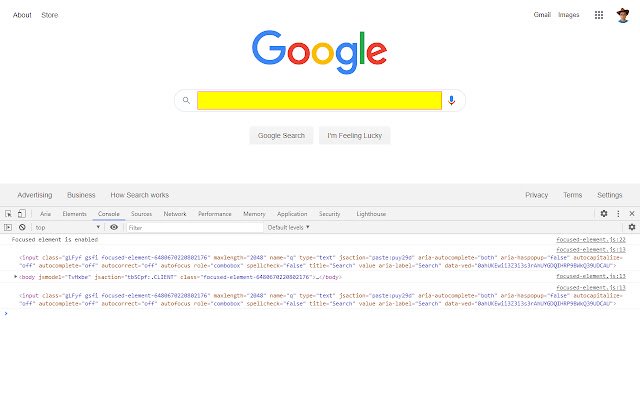 Focused Element  from Chrome web store to be run with OffiDocs Chromium online