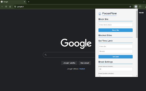 FocusFlow  from Chrome web store to be run with OffiDocs Chromium online