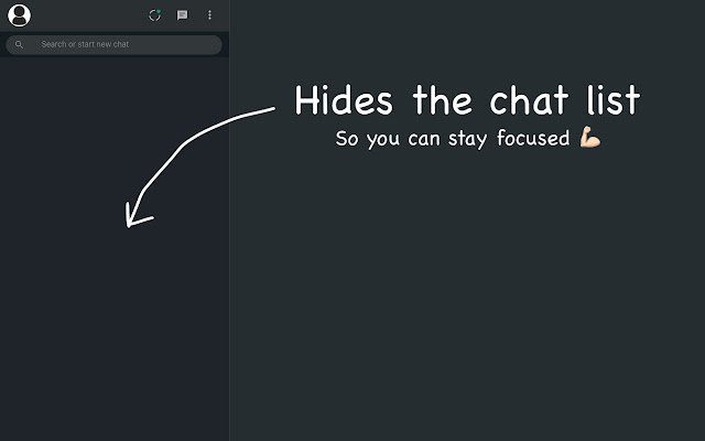 Focus for Whatsapp Web  from Chrome web store to be run with OffiDocs Chromium online