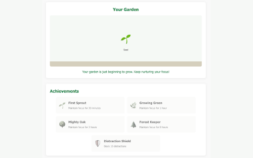 Focus Garden Block Websites and Focus More  from Chrome web store to be run with OffiDocs Chromium online Focus Garden Block Websites and Focus More  from Chrome web store to be run with OffiDocs Chromium online