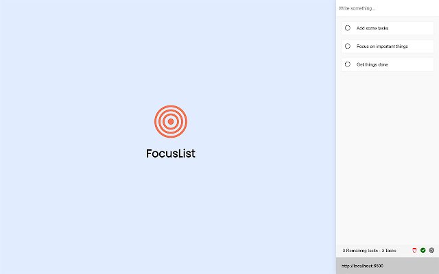 FocusList  from Chrome web store to be run with OffiDocs Chromium online