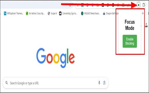 Focus Mode  from Chrome web store to be run with OffiDocs Chromium online