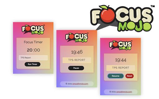 Focus Mojo. Its your time, be productive.  from Chrome web store to be run with OffiDocs Chromium online