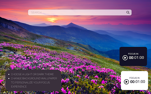 Focus Newtab Elevate Your Focus Experience  from Chrome web store to be run with OffiDocs Chromium online