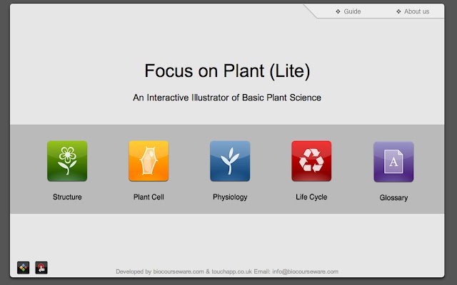 Tumutok sa Plant Lite mula sa Chrome web store na tatakbo sa OffiDocs Chromium online