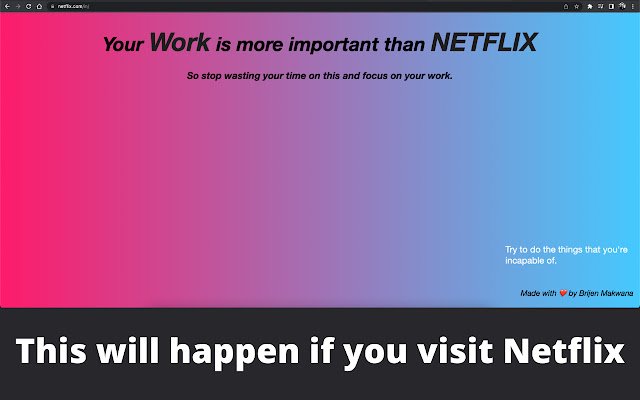 Focus on Work  from Chrome web store to be run with OffiDocs Chromium online